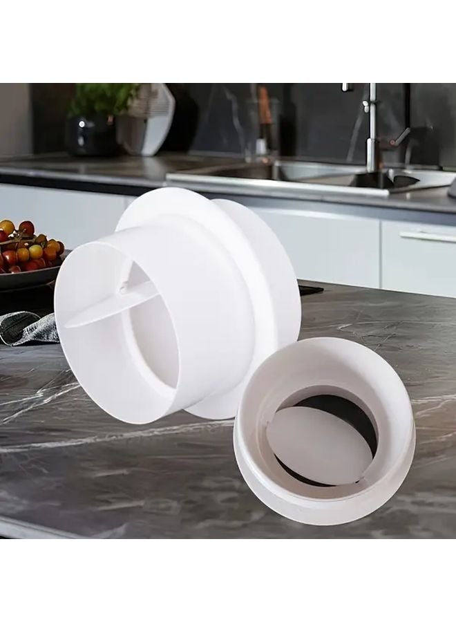 صمام فحص أحادي الاتجاه غير مرتجع لأنابيب تهوية مروحة العادم للمطبخ والحمام - Image 2