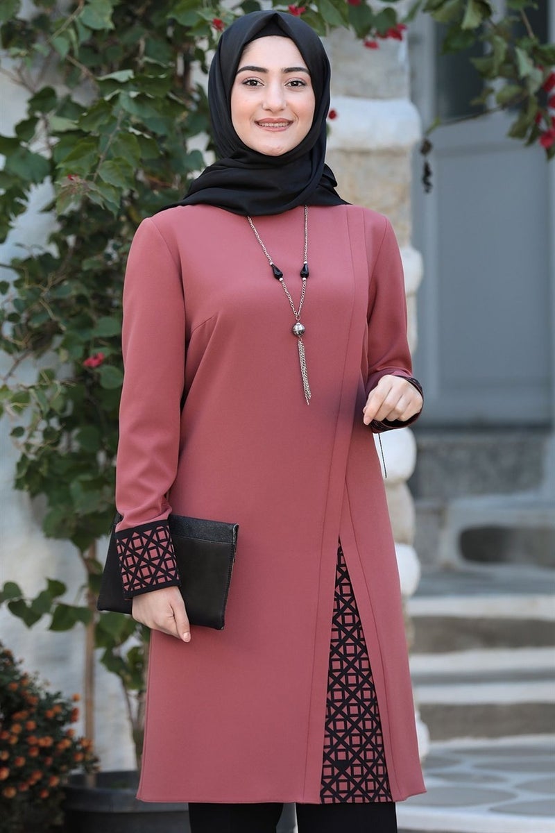 Esilanur Asian Hijab Set Dusty Rose  - Image 2