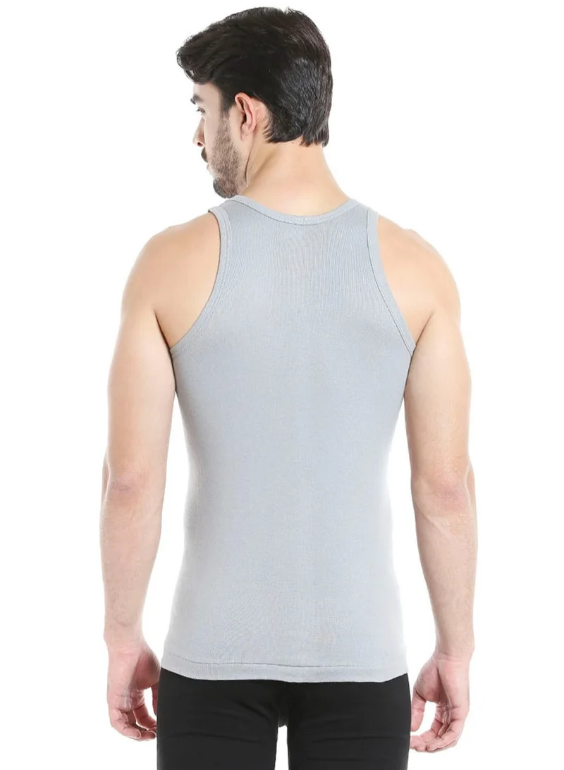 BYC MEN'S COTTON VEST (PACK OF 3) - GREY