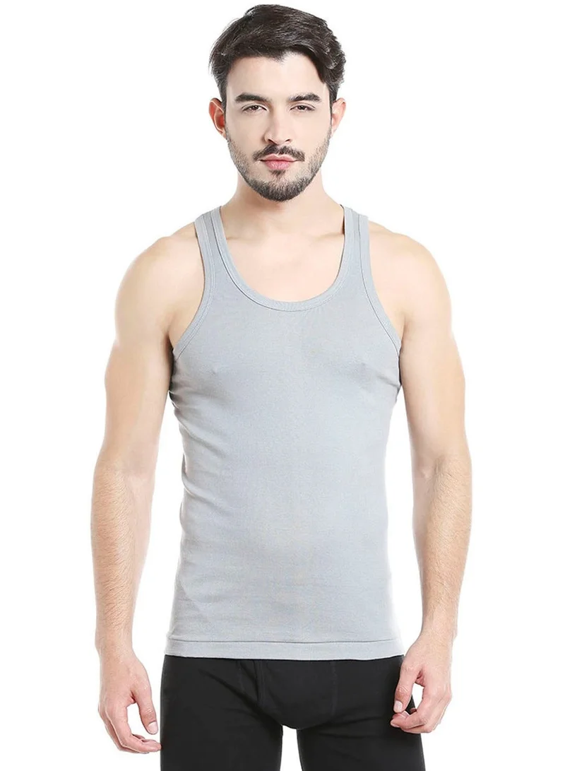 BYC MEN'S COTTON VEST (PACK OF 3) - GREY