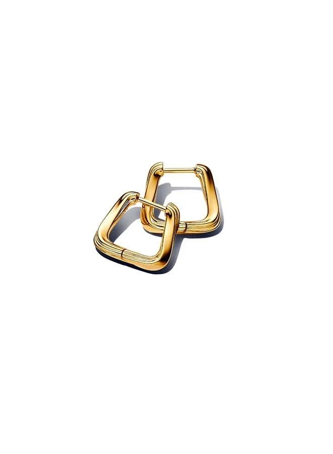 Twisted Triangle Small Hoop Earrings