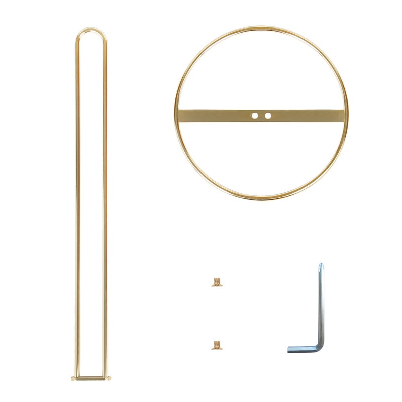 OBODING Gold Paper Towel Holder Countertop, OBODING, Kitchen Paper Towel Stand Holder for Kitchen Organization and Storage, Paper Towel Holders for Standard and Large Size Rolls (Gold)  - Image 5