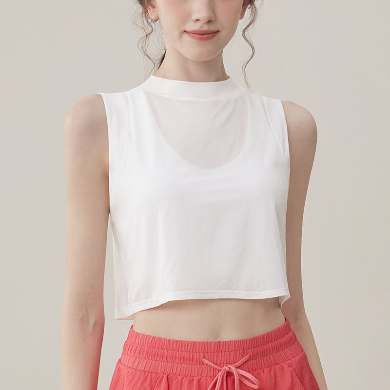 Women's Sleeveless Yoga Top for Running & Fitness - Image 2