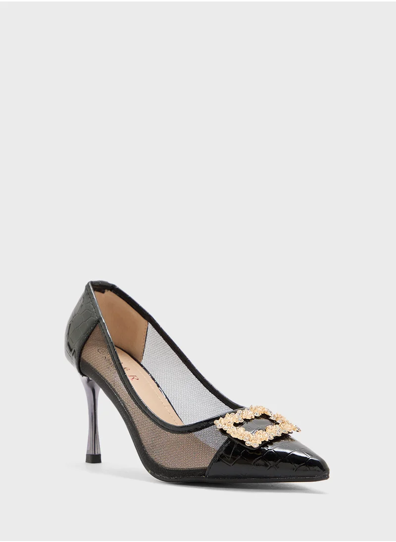 BR High Heel Pointed Pump