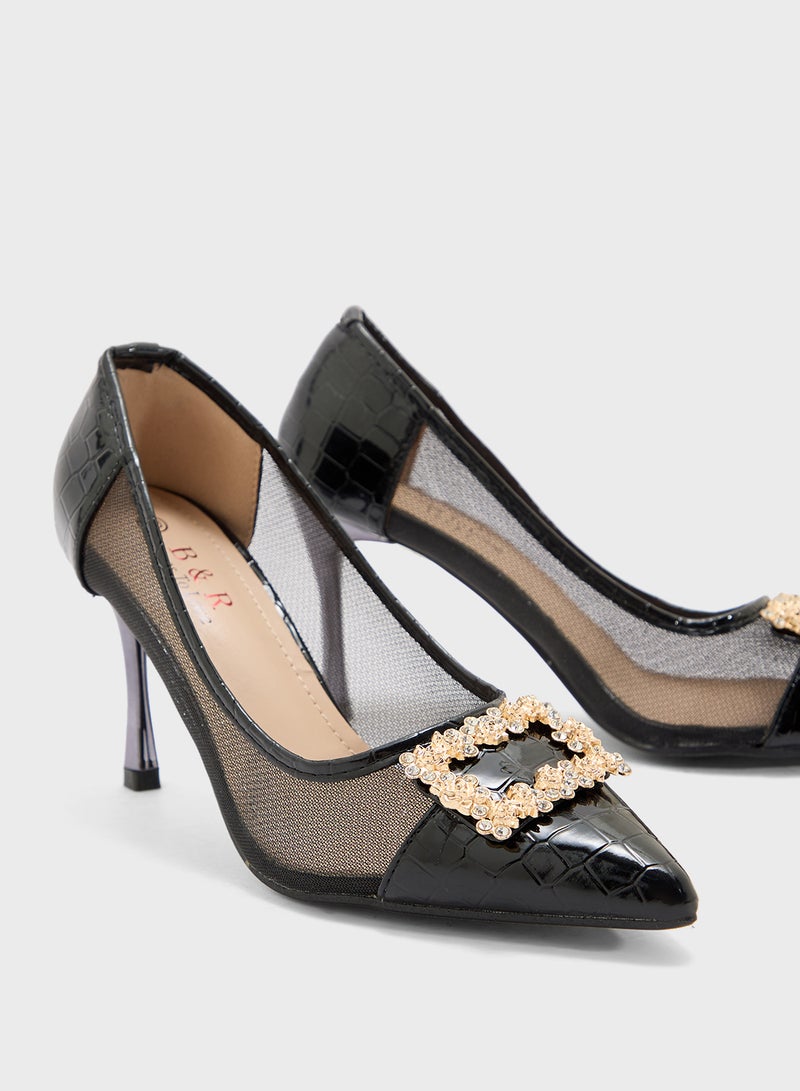 BR High Heel Pointed Pump  - Image 4