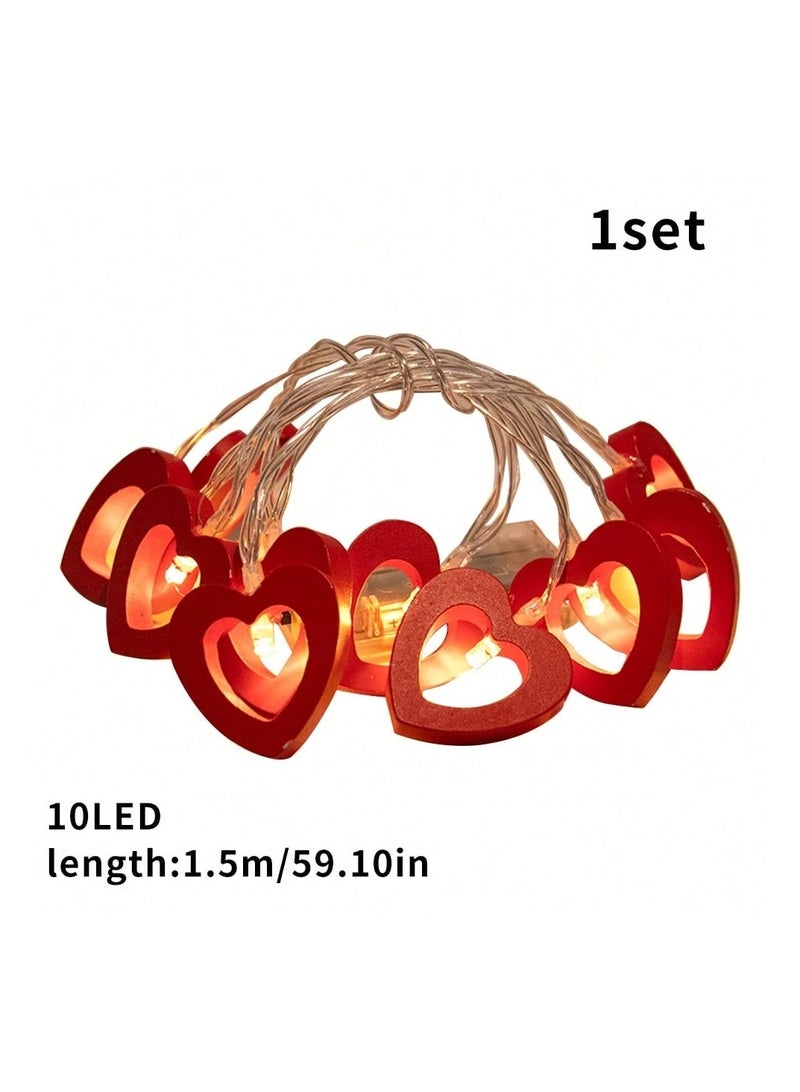Red Hearts LED Strip Light 1.5m Tape Suitable for Wedding Anniversary Parties, Valentine's Day, Birthdays and Special Occasions  - Image 4