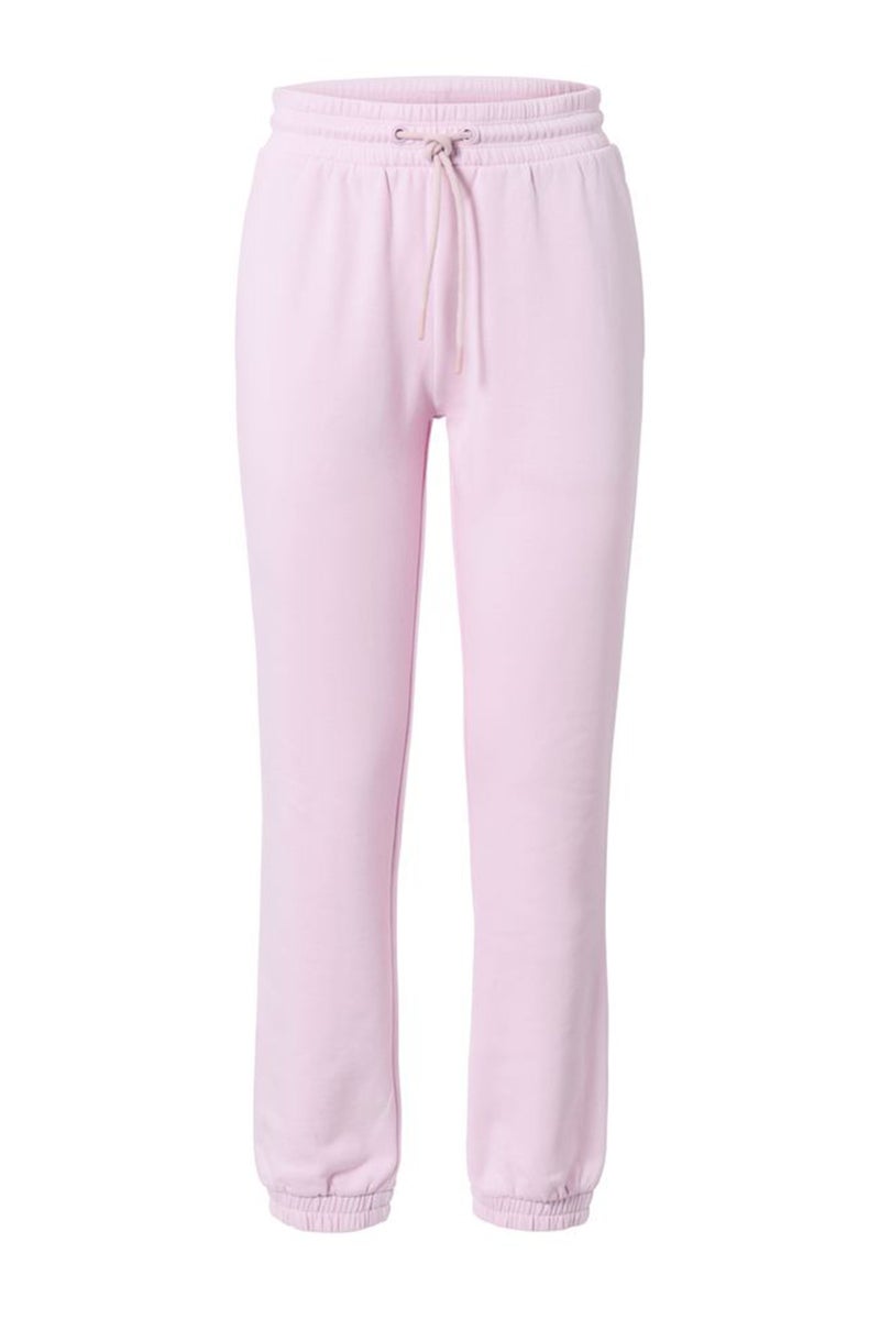 Tchibo سروال جوجر للنساء بقصة عادية مع حبل سحب وجيب جانبي، وردي قديم - Image 2