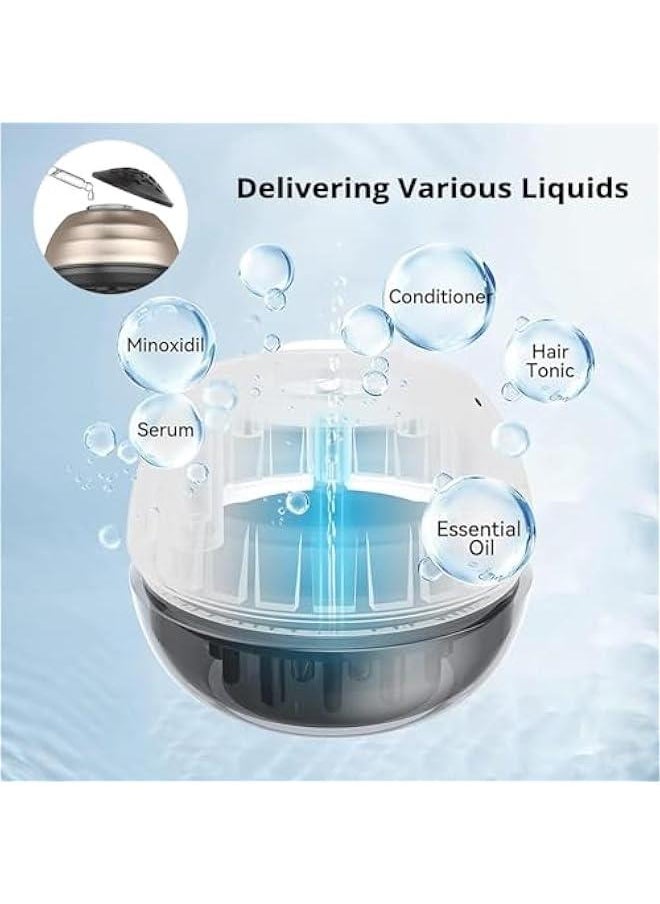 MOXO Scalp Applicator Comb Hair Oil Applicator for Medicine Scalp Head Fluid Comb Essential Oil Hair Treatment Head Scalp Massager Brush Scalp Massager for Hair Treatment Medicine  - Image 2