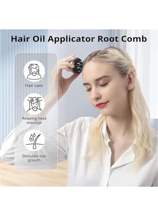 MOXO Scalp Applicator Comb Hair Oil Applicator for Medicine Scalp Head Fluid Comb Essential Oil Hair Treatment Head Scalp Massager Brush Scalp Massager for Hair Treatment Medicine  - Image 4