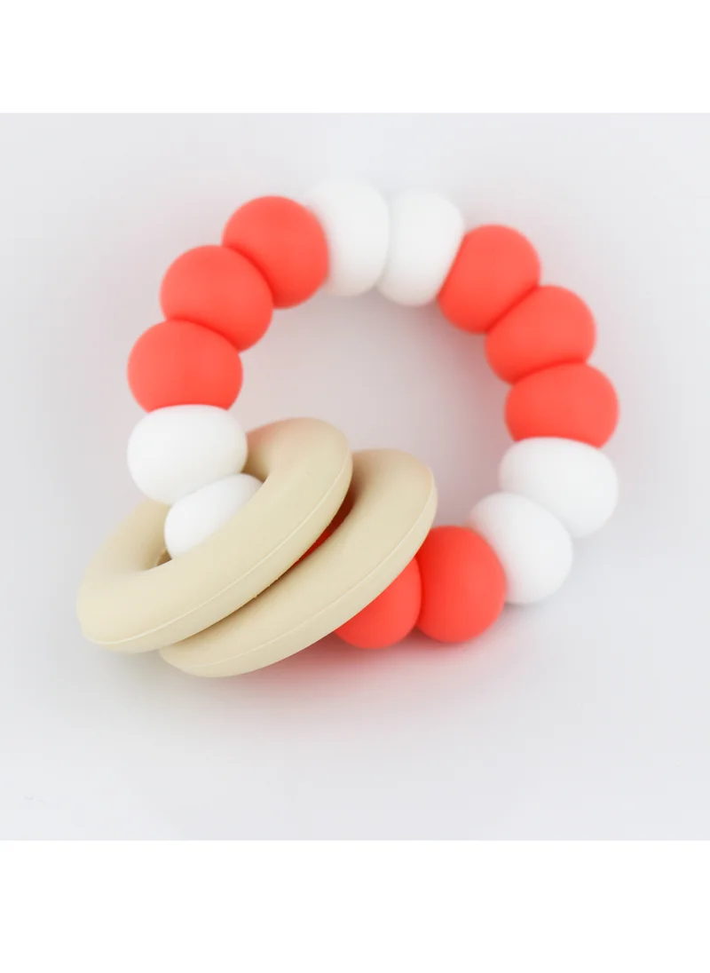 Desert Chomps Desert Chomps Vera Summer Time Teether - Coral & Pearls