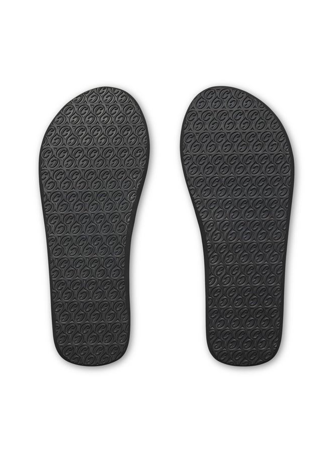 COBIAN Women's Braided Bounce Flip Flops, Black, 10 - Image 5