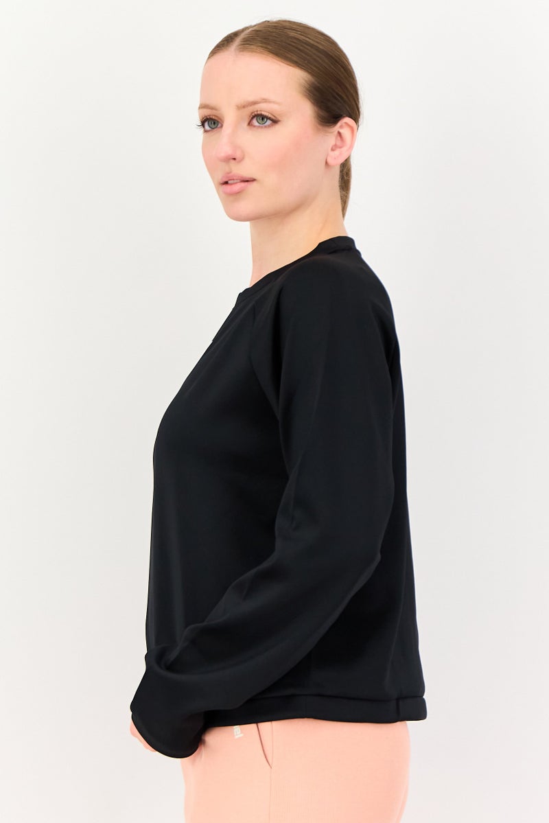 Hummel Women Sportswear Fit Long Sleeve Training Sweatshirt, Black - Image 2