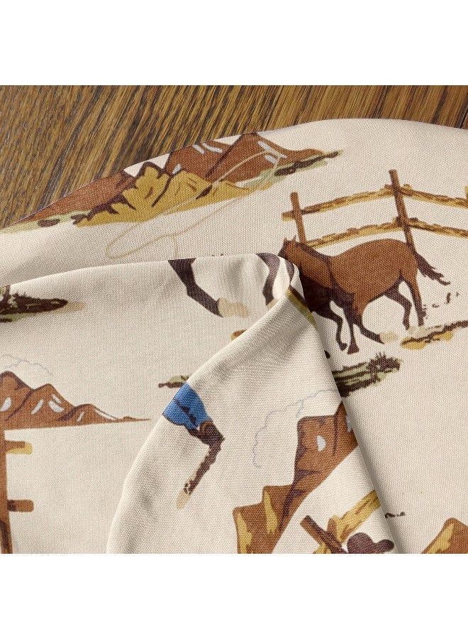 Sweet Jojo Designs Sweet Jojo Designs Wild West Cowboy Baby Boy Cocoon and Beanie Hat 2pc Set Jersey Stretch Knit Sleeping Bag for Infant Newborn Nursery Sleep Wrap Sack  - Image 4