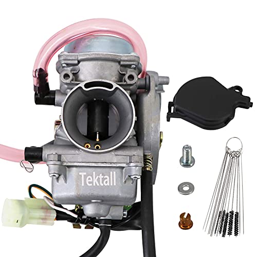 Tektall Carburetor For Ka.wasaki KVF300 KVF 300 Prairie 300 2X4 4X4 1999-2002 ATV KVF300B KVF300A OE # 15003-1437 with Carbon Dirt Jet Cleaner Tool kit - Image 1