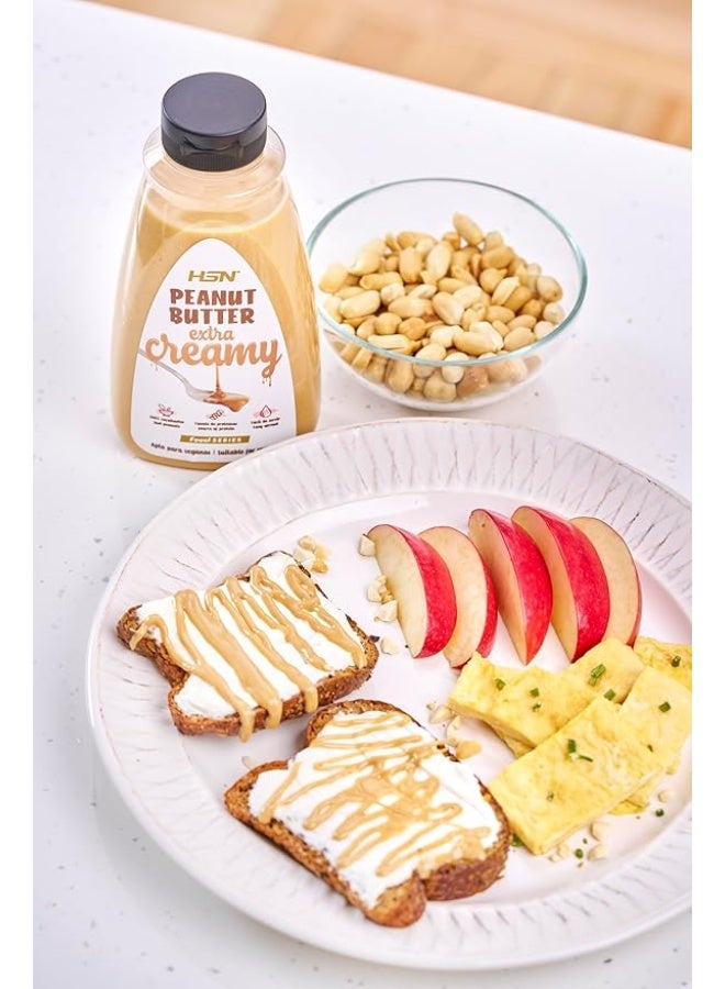 أتش أس أن زبدة الفول السوداني الكريمية للغاية من HSN | 180 غرام | قوام سائل مع موزع سهل الاستخدام | نباتي 100% طبيعي | خالٍ من الكائنات المعدلة وراثيًا | بدون زيت النخيل، بدون إضافة سكر أو ملح - Image 4