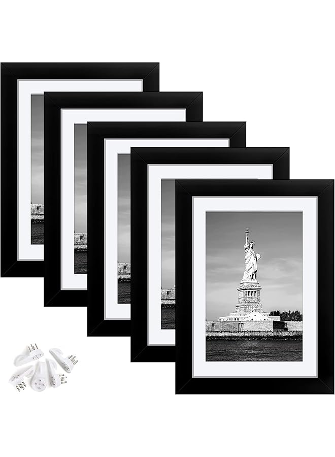 erorex Photo Frames 5X7 Inches 5 Pieces Photo Frame Family Landscape Family Portrait Personalized Display On The Wall Table For Gallery Decoration Home Office - Image 1
