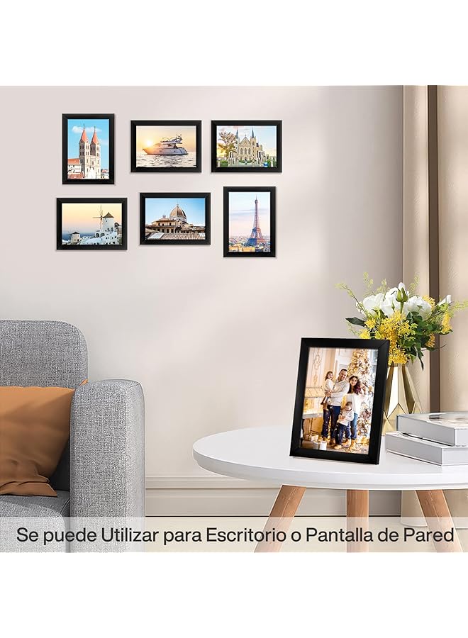 erorex Photo Frames 5X7 Inches 5 Pieces Photo Frame Family Landscape Family Portrait Personalized Display On The Wall Table For Gallery Decoration Home Office - Image 5