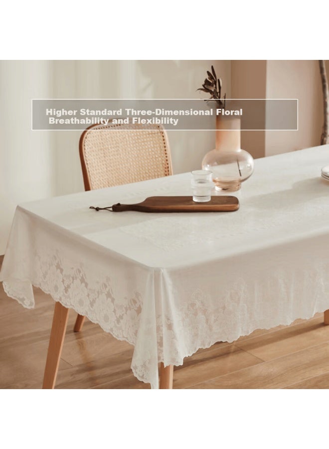 Houseware Qinmei Waterproof, Oil-proof, Heat-resistant, No-wash Pvc Tablecloth, Rectangular Table Mat, Lijing, 150*228cm - Image 3