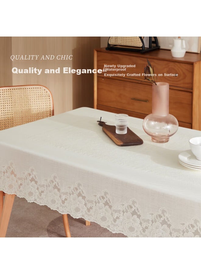 Houseware Qinmei Waterproof, Oil-proof, Heat-resistant, No-wash Pvc Tablecloth, Rectangular Table Mat, Lijing, 150*228cm - Image 4