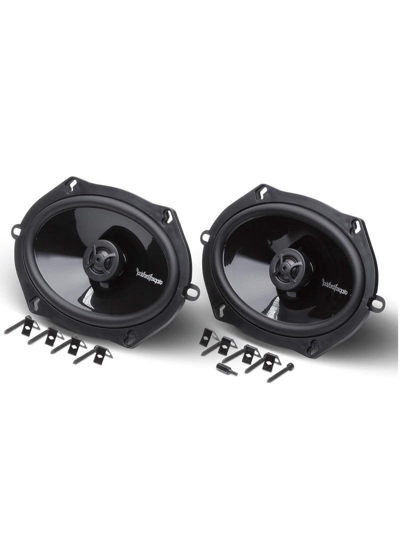 Rockford Fosgate P1572 Punch 5"x7" 2-Way Coaxial Full Range Speakers – Premium Car Audio Performance, 120W Max Power, Black (Pair) - Image 4