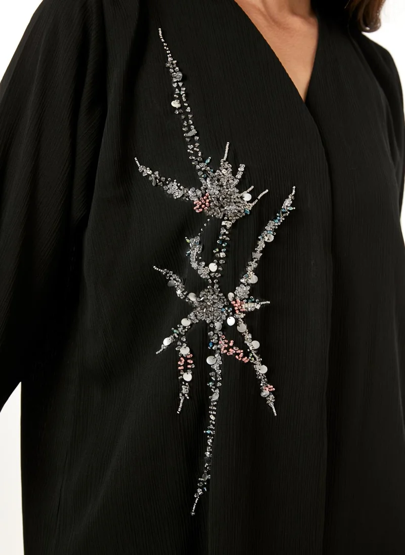 مويستريت Black Zoom Top and Pants Set