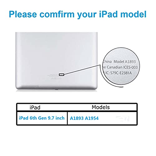 Zentop for White iPad 6 2018 6th Generation A1893 A1954 Touch Screen Digitizer Assembly Replacement with Home Button,Camera Bracket,Pre-Installed Adhesive,Tool Repair Kit - Image 2