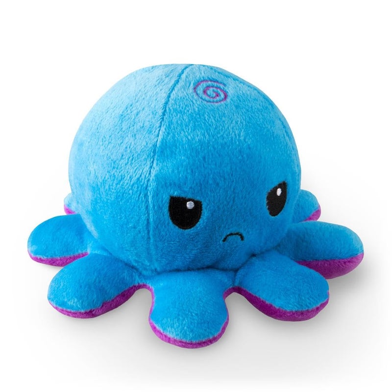 TeeTurtle - The Original Reversible Octopus Plushie - Lemon + Lime - Cute Sensory Fidget Stuffed Animals That Show Your Mood - Image 1