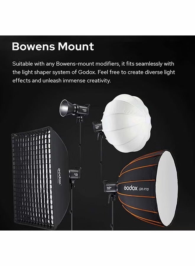 جودوكس جهاز إضاءة الفيديو LED القابل للنقل Godox SL60IID بقوة 70 واط، ضوء ملء للتصوير الفوتوغرافي، درجة حرارة لون 5600K ± 200K مع 8 تأثيرات إضاءة FX مدمجة - Image 3