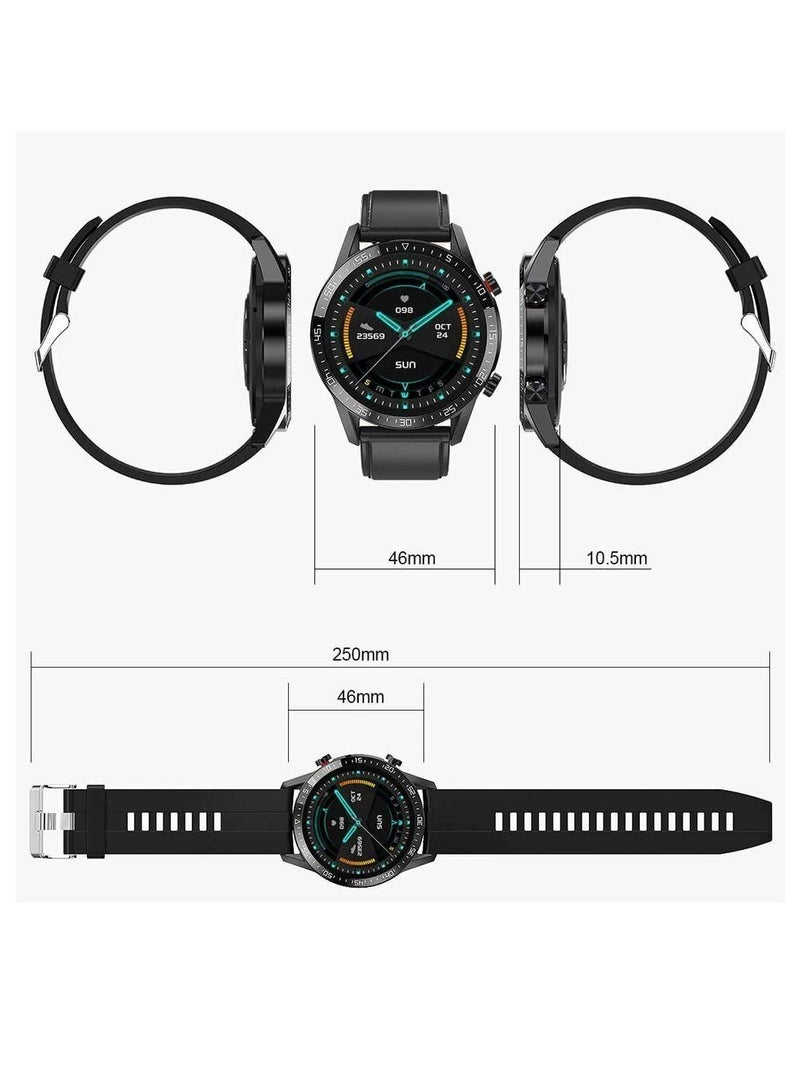 Zoom Plus Bluetooth Call Sports Fitness Tracker Heart Rate Monitor IP67 Waterproof Smartwatch For IOS Android Black - Image 5