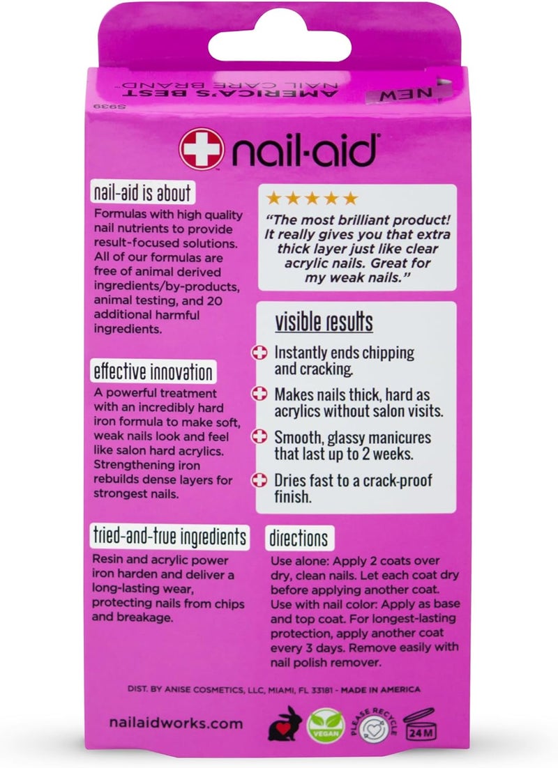 Nail-Aid 1 Minute Artificials Nail Treatment - Clear, 0.55 Fl Oz - Image 2