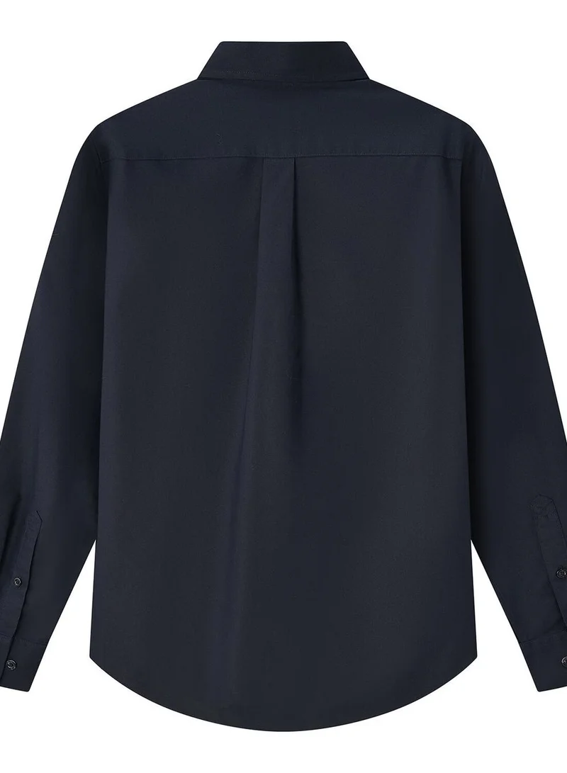 GIORDANO Men's Wrinkle-Free Cotton Oxford Long Sleeve Shirt