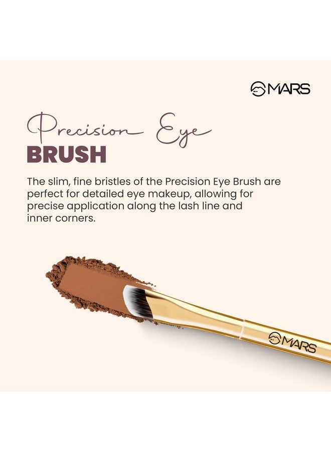 مارس فرشاة العيون الدقيقة MARS Artist's Arsenal | شعيرات فائقة الدقة | مثالية للتطبيق التفصيلي المتقن | متعددة الوظائف | تصميم ناعم ومريح | عبوة فاخرة (ذهبية) - Image 4