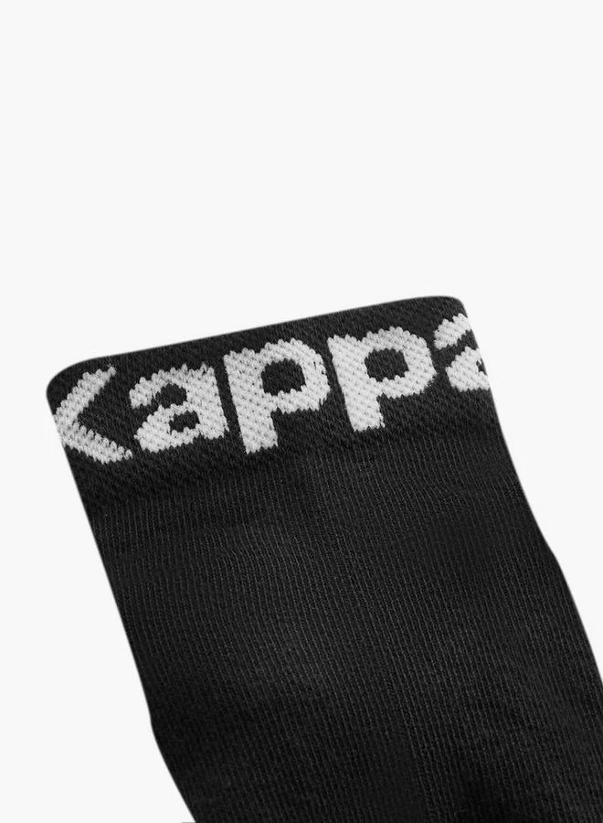 Kappa BLACK Printed Sports Socks - Set Of 6 for Men | Best Price UAE