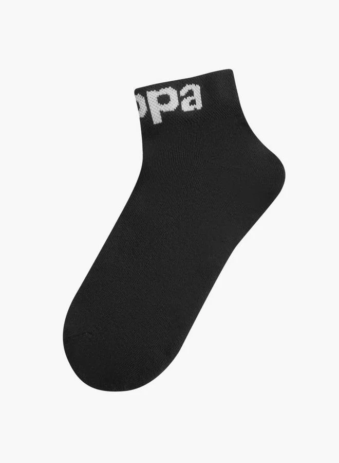 Kappa BLACK Printed Sports Socks - Set Of 6 for Men | Best Price UAE
