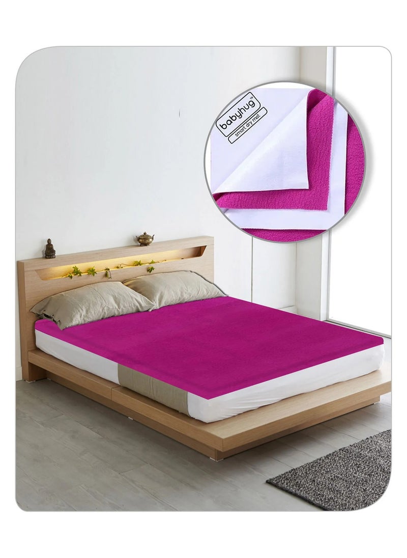 Babyhug Smart Dry Bed Mattress Protector Sheet, Prevents Stains, Dust Mite Barrier, Ultra-thin, Non-quilted, XXL , 200 x 260 cm - Orchid - pzsku/ZDBE1112EBCF7CA5B9172Z/45/_/1740944798/26765939-ab57-4b1b-be94-4d2eca42973b