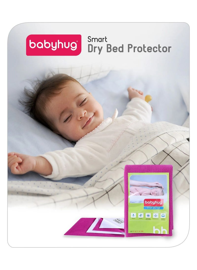 Babyhug Smart Dry Bed Mattress Protector Sheet, Prevents Stains, Dust Mite Barrier, Ultra-thin, Non-quilted, XXL , 200 x 260 cm - Orchid - pzsku/ZDBE1112EBCF7CA5B9172Z/45/_/1740944808/42eff158-bca2-434e-83ae-4e85de49ed23