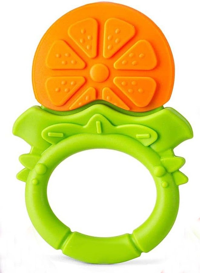 Alya The Cheeky Kidzz Pack Of 3 Baby Fruit Shape Soft Silicone Teether Teething Toys For Baby Textured Molar Teeth Soother Massage| Infants Dental Care Baby Teether(Design 707) - Image 2