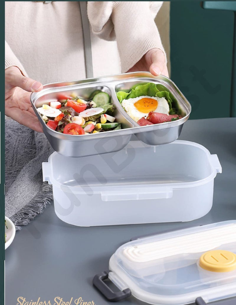 FunBlast Insulated Stainless Steel Lunch Box Tiffin Box for School – Lunch Box for Kids, Lunch Box with SpoonFork and Chopsticks, School Tiffin Box for Boys, Girls – Capacity – 980 ML - Image 4