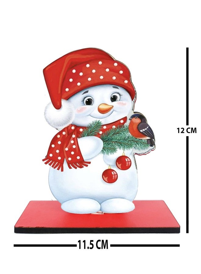 WRH Christmas Snowmen 4mm MDF Tabletop showpiece, Christmas Gift, Christmas Decoration Item for Home - Image 4