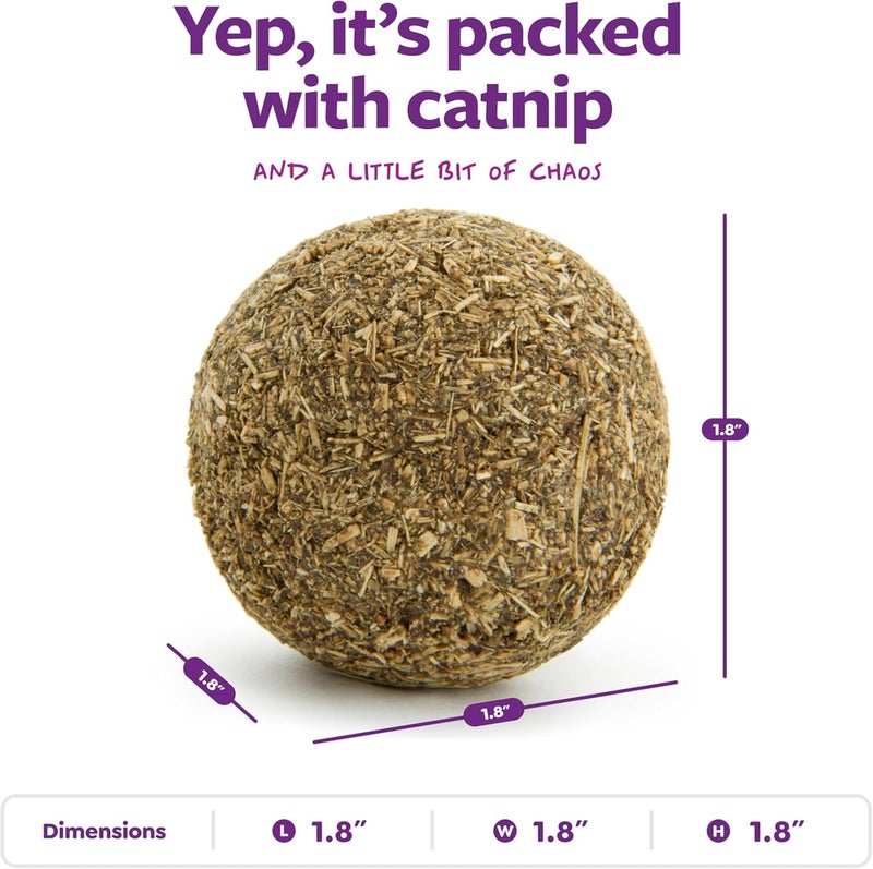 Smartykat Catnip Kiss Compressed Catnip Ball Toy - Natural, One Size - Image 3