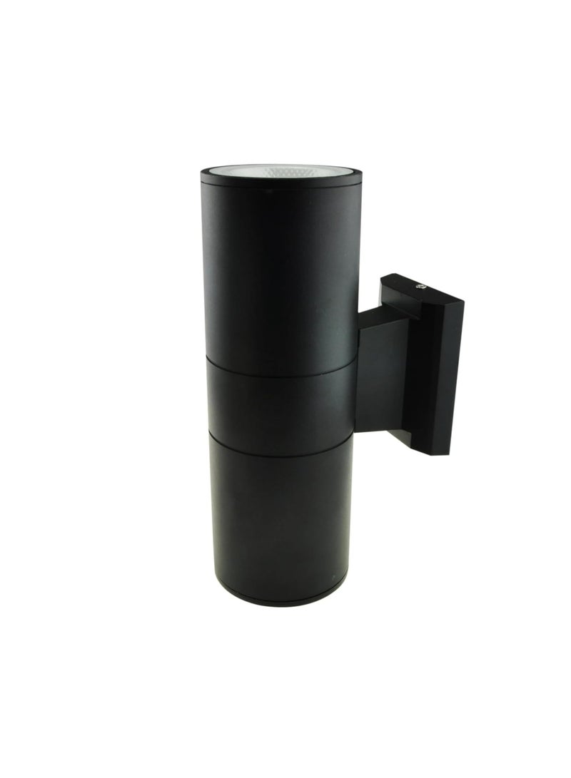 GLOWARE Outdoor LED Wall Light, Up/Down, 2x10W, IP65, Waterproof, Black – Daylight - Image 1