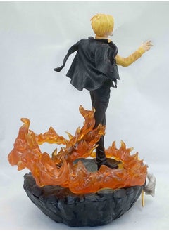 General ONE PIECE GK three-force hot-blooded Shanji Luffy Sauron scene statue animation model ornament, figure gifts for fans and friends, home decoration (40 cm)  - Image 3
