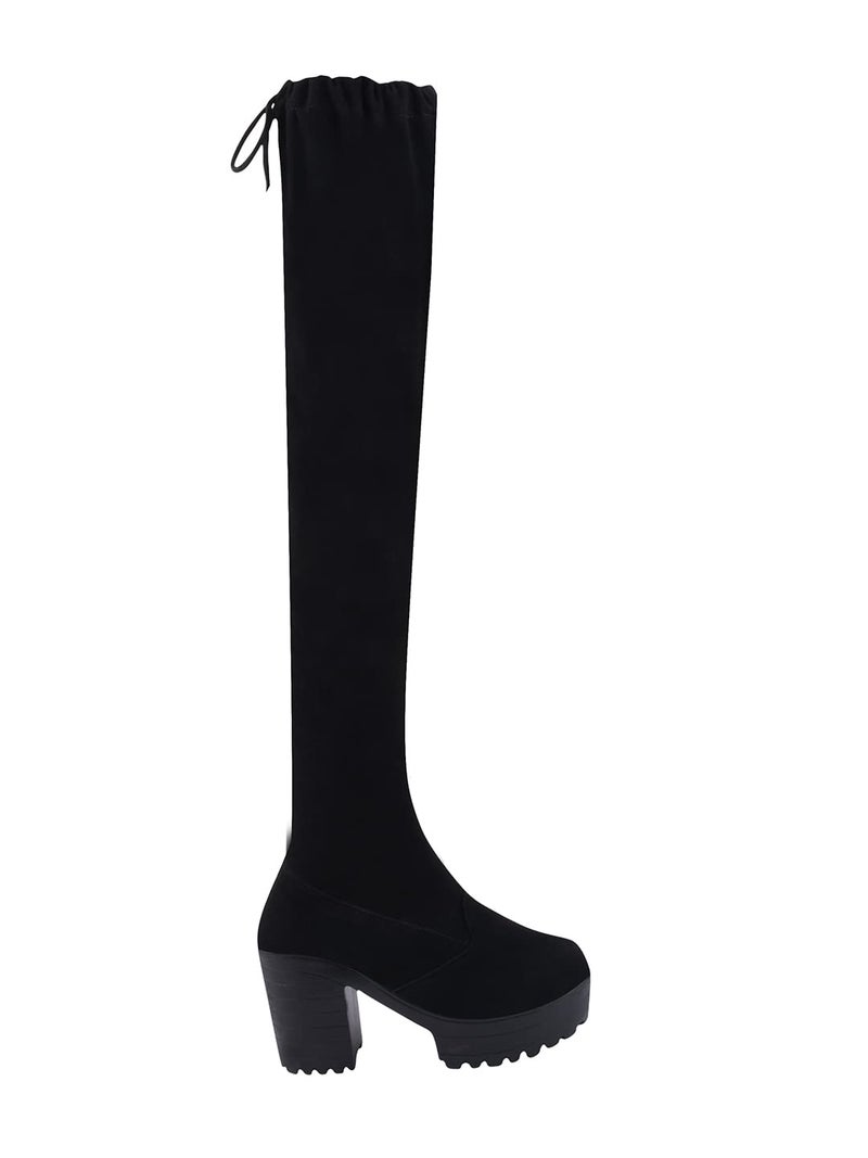 Shoetopia Women's Block Heel Boots - Image 4