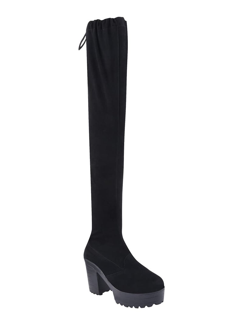 Shoetopia Women's Block Heel Boots - Image 2