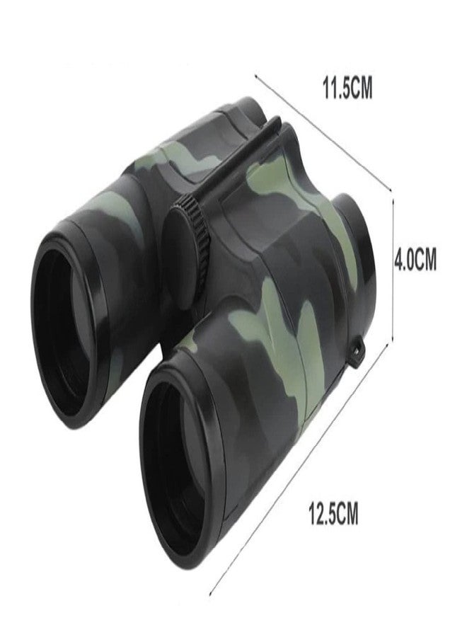 VGRASSP Compact and Portable Army Style Binoculars Toy for Kids - Birdwatching Outdoor Observing Sports - Easy Focus Spy Gear Telescopic Binocular Toy with Neck String - Image 3