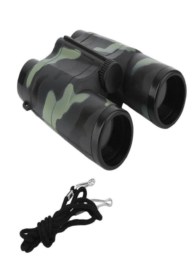 VGRASSP Compact and Portable Army Style Binoculars Toy for Kids - Birdwatching Outdoor Observing Sports - Easy Focus Spy Gear Telescopic Binocular Toy with Neck String - Image 5