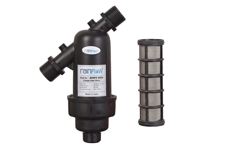 Rainflow Screen Filter for R.O. Filter, Garden Lawn, Drip irrigation filter, Home or Apartment Water Tank (1inch)-120 Mesh/130 Micron | 6 Months Warranty | Made In INDIA - Image 1