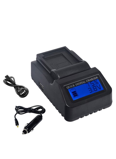 DMK Power EN-EL15 LCD USB QUICK DIGITAL RAPID CHARGER Compatible with Nikon D610 D7000 D7100 D7200 D750 D800