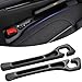 fccairms 2PCS Car Seat Gapster Car Seat Gap Filler for Filling Gaps Between Consoles No Drop Seat Guard with Storage Slot Black - Image 2