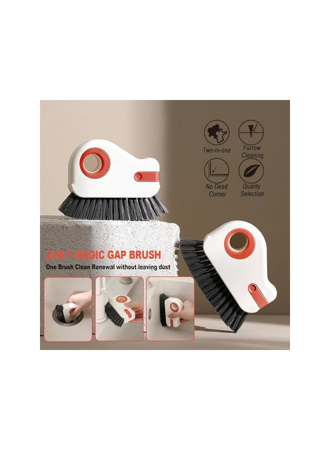 promass Crevice Cleaning Brush, 2 Pack Hard Bristle Crevice Cleaning Brush,Hand-held Crevice Cleaner Tools for All Corners and Gaps - Image 2